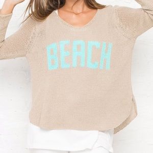 BEACH V COTTON SWEATER
